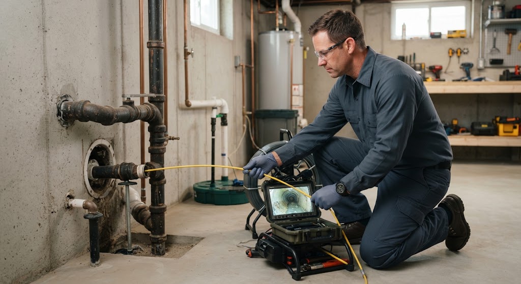 Using thermal imaging camera to find hidden moisture behind walls
